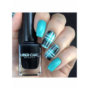UberChic Beauty Pretty In Plaid-02 Stamping Plate Dark Gray