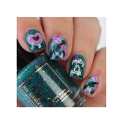 UberChic Beauty Pretty In Plaid-02 Stamping Plate Rosy Brown
