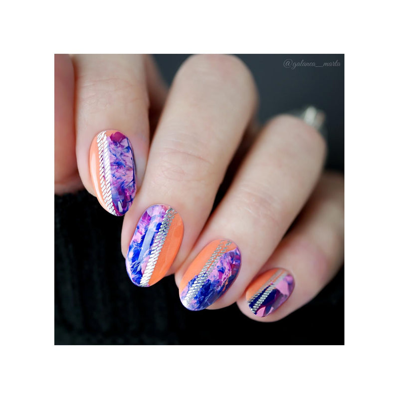 UberChic Beauty Plaid Freestyle Stamping Plate Rosy Brown
