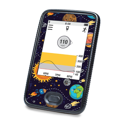 Peelz Planetary Designed for DEXCOM G6 Touchscreen Receiver Peelz/Stickers White Smoke