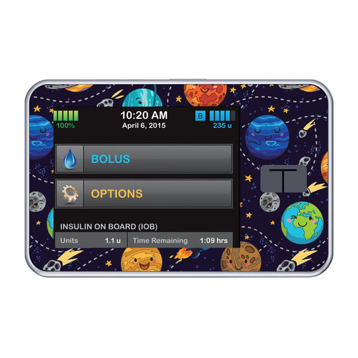 Peelz Planetary Sticker for Tandem t:slim Peelz/Stickers Black
