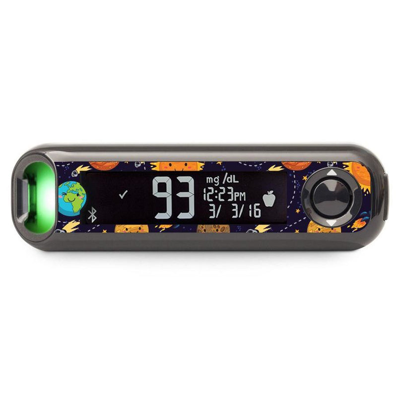 Peelz Planetary for Bayer Contour© Next One Glucometer Peelz/Stickers Black