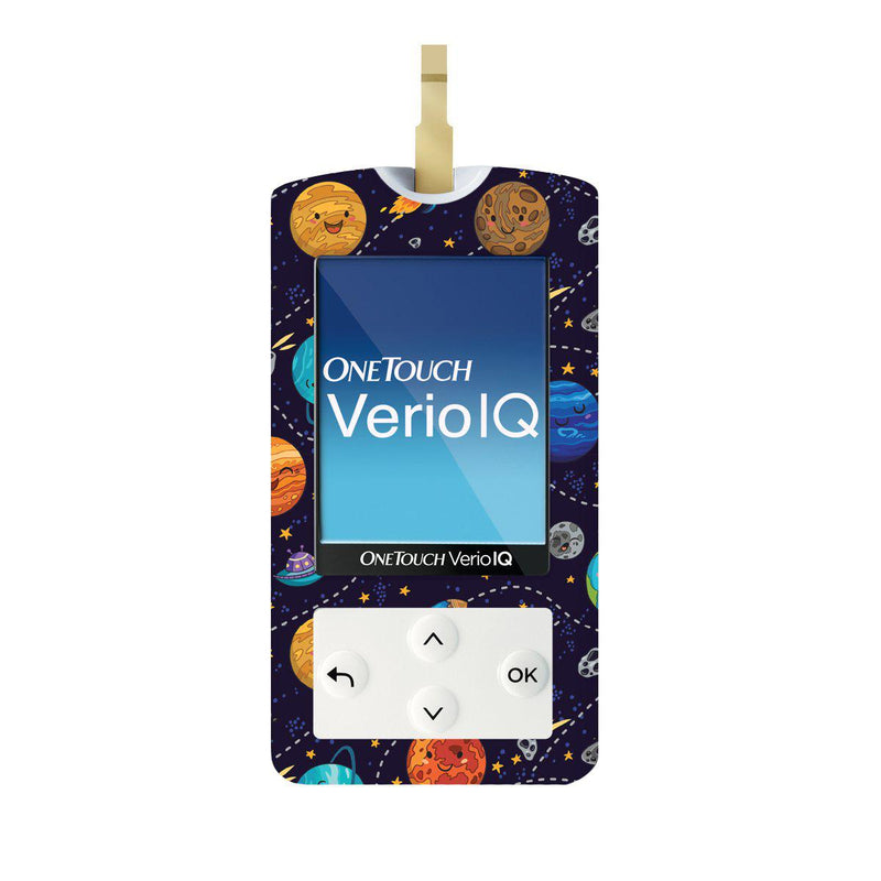 Peelz Planetary for OneTouch Verio IQ Glucometer Peelz/Stickers White Smoke