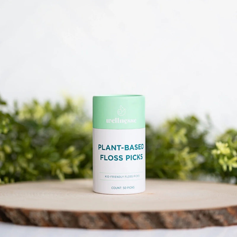 Wellnesse Floss Picks Oral Care Gray