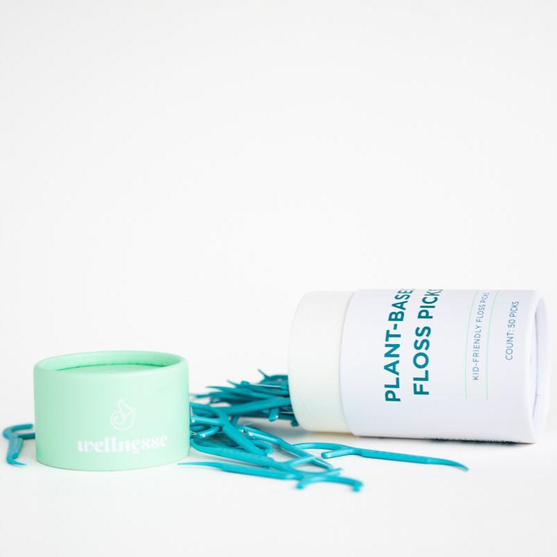 Wellnesse Floss Picks Oral Care White Smoke
