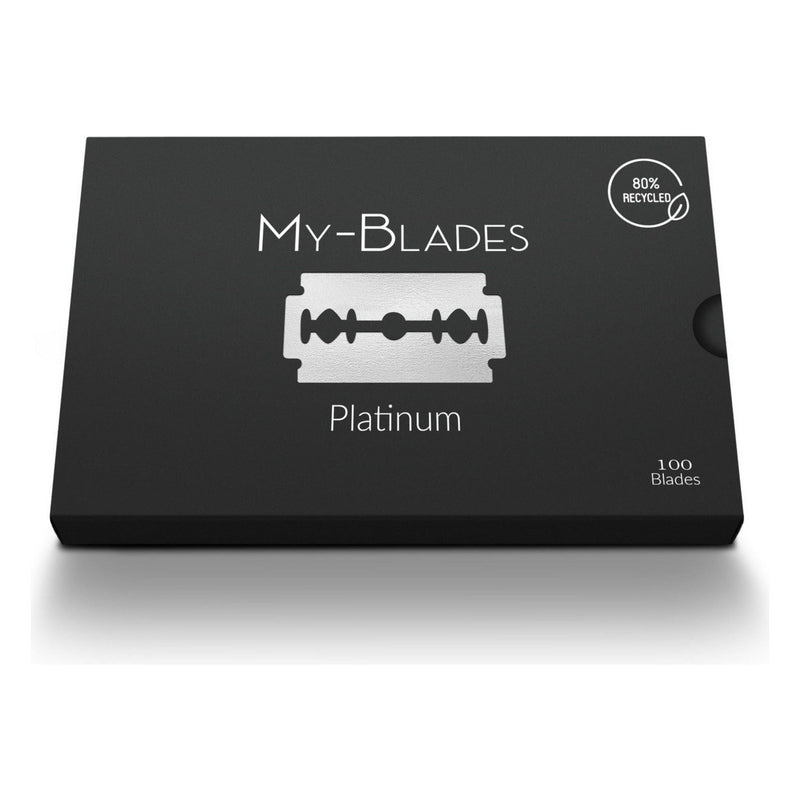 My Blades My-Blades Platinum Double Edge Razor Blades 100 ct Razor Blades Light Gray
