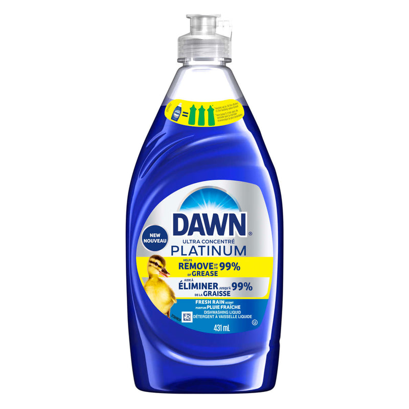 Dawn Platinum Dish Soap Dishwashing Liquid Fresh Rain 13oz