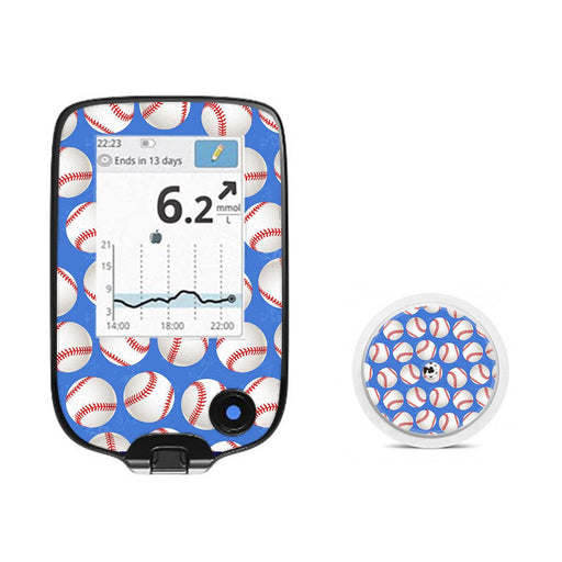 Peelz Play Ball Freestyle Libre 2 Peelz/Stickers White Smoke Receiver + Sensor,Sensor Only