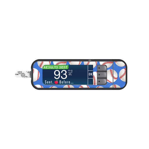 Peelz Play Ball Sticker for Bayer Contour Next Glucometer Peelz/Stickers White Smoke