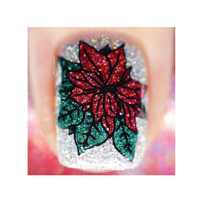 UberChic Beauty Merry & Bright Stamping Plate Thistle