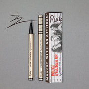 Rude Cosmetics Police Eyeliner Up Eyeliner Pen Eyeliner Dark Gray Big House (Dark Brown)