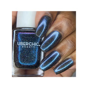 UberChic Beauty Don't Hex My Vibe - Holographic Polish Regular Polish Dark Slate Gray