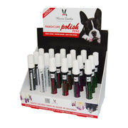 Warren London Cardboard Dog Nail Polish Pen Display Plus 18 Polish Pens Dog Nail Polish White Smoke Neon Colors Neon Pink Neon Purple Neon Green Neon Orange Silver Gold