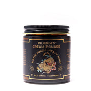 Brooklyn Grooming Pilgrim's Wild orange and Cedarwood Matte cream Dark Slate Gray Travel 1 oz,Full 4 oz
