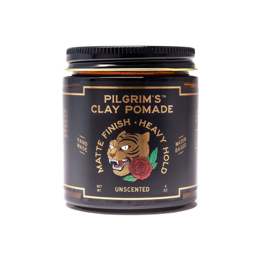 Brooklyn Grooming Clay pomade - Unscented Pomade Dark Slate Gray Travel 1 oz,Full 4 oz