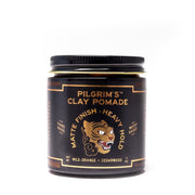 Brooklyn Grooming Clay pomade - Wild orange and Cedarwood Pomade Dark Slate Gray Travel 1 oz,Full 4 oz