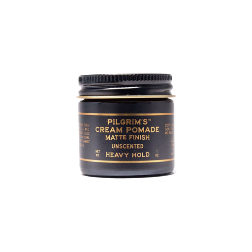 Brooklyn Grooming Pilgrim's unscented matte cream Pomade Dark Slate Gray Travel 1 oz,Full 4 oz