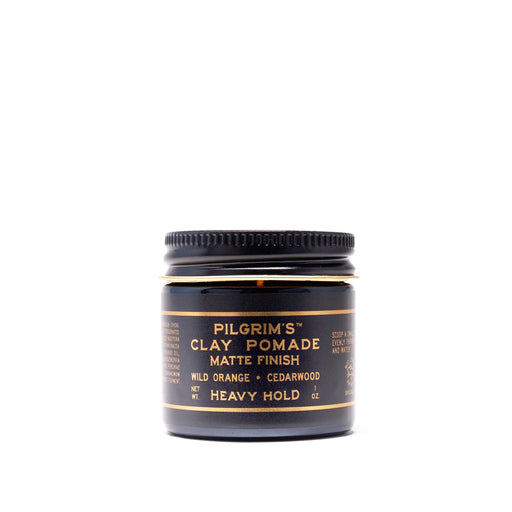 Brooklyn Grooming Clay pomade - Wild orange and Cedarwood Pomade Dark Slate Gray Travel 1 oz,Full 4 oz