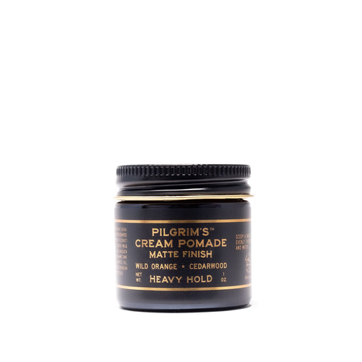 Brooklyn Grooming Pilgrim's Wild orange and Cedarwood Matte cream Dark Slate Gray Travel 1 oz,Full 4 oz