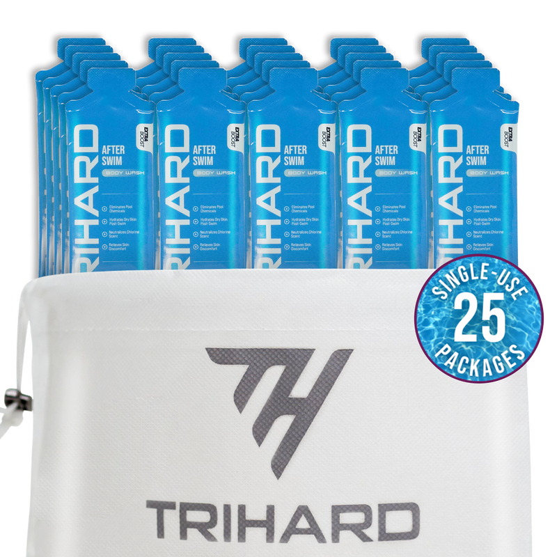 TRIHARD Travel Kit - After-Swim Body Wash Extra Boost Pool Kit Light Gray Pool Kit