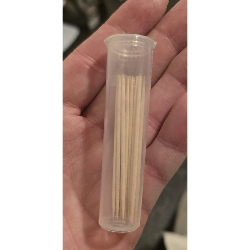 BiteMyWood 36 Qty Unflavored Birchwood Toothpicks in Plastic Tubes Toothpicks Sienna 36qty Unflavored Double Point1,36qty Unflavored Oversized Double Point2,36qty Unflavored Flat1,36qty Unflavored Single Point1,36qty Unflavored Oversized Single Point2