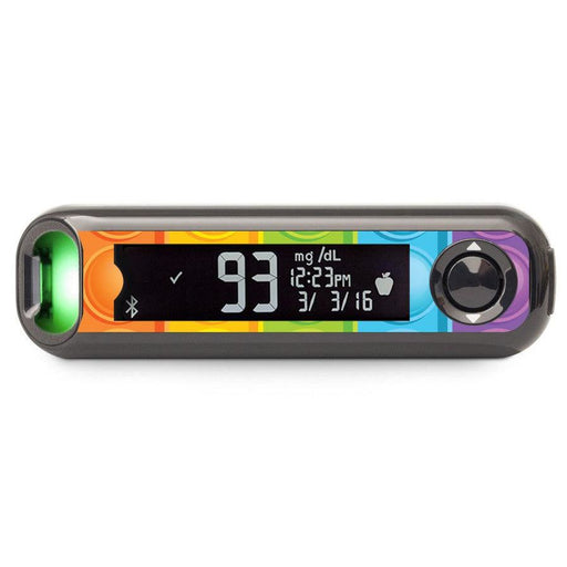 Peelz Poppers Bayer Contour© Next One Glucometer Peelz/Stickers Black