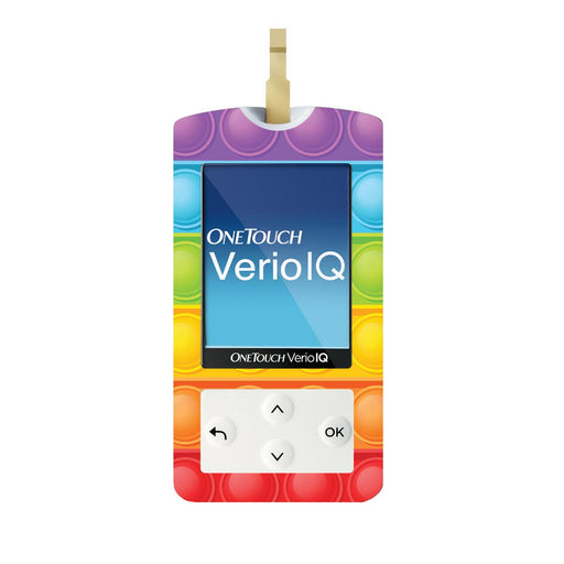Peelz Poppers for OneTouch Verio IQ Glucometer Peelz/Stickers White Smoke