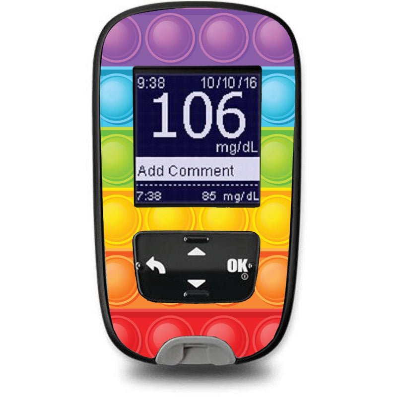 Peelz Poppers for the Accu-Chek Guide Glucometer Peelz/Stickers White Smoke
