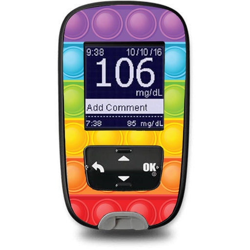 Peelz Poppers for the Accu-Chek Guide Glucometer Peelz/Stickers White Smoke