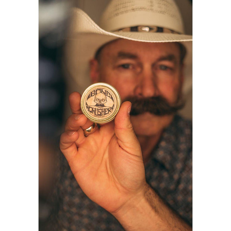 Death Grip Death Grip Bone Crusher Extra Strong & Firm Mustache Wax 1 oz Mustache Wax Dark Slate Gray