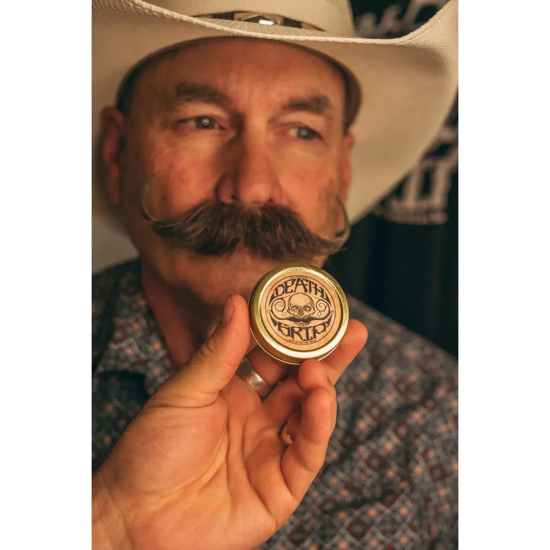 Death Grip Death Grip - Death Grip Extra Strong hold Mustache Wax 1 oz Mustache Wax Saddle Brown