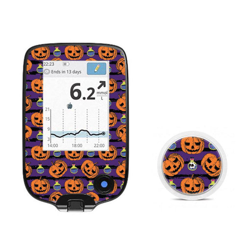 Peelz Potions and Pumpkins for Freestyle Libre 2 Peelz/Stickers White Smoke