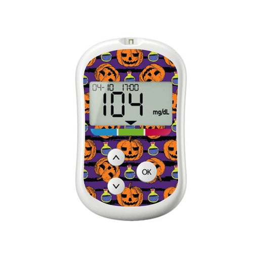 Peelz Potions and Pumpkins for OneTouch Verio Flex Glucometer Peelz/Stickers White Smoke