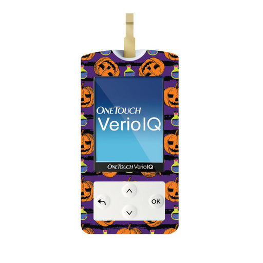 Peelz Potions and Pumpkins for OneTouch Verio IQ Glucometer Peelz/Stickers White Smoke