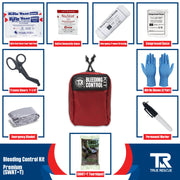 True Rescue Kit x2 with Wall Mount Dual Kit Wall Mount Package Bleeding Control Bundles Light Gray Premium Kit (With NuStat Hemostatic Dressing) / SWAT-T Tourniquet / Black,Premium Kit (With NuStat Hemostatic Dressing) / SWAT-T Tourniquet / Orange