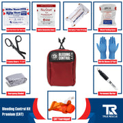 True Rescue Bleeding Control Kit by True Rescue Bleeding Control Kit Light Gray Premium Kit (With NuStat Hemostatic Dressing) / C-A-T  Gen 7 Tourniquet / Orange