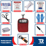 True Rescue Bleeding Control Kit by True Rescue Bleeding Control Kit Light Gray Premium Kit (With NuStat Hemostatic Dressing) / SAM XT Tourniquet / Orange