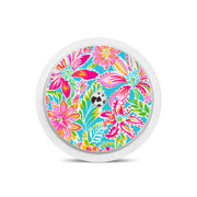 Peelz Preppy Flowers Freestyle Libre 2 Peelz/Stickers White Smoke Receiver + Sensor,Sensor Only