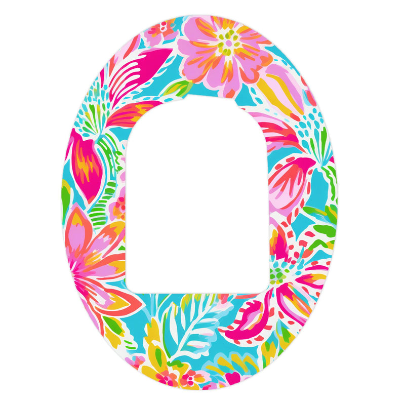 Peelz Preppy Flowers Pod Patch Tape - Pump Peelz Patch Medical Tape White Smoke 12-Pack (Set of 12 Patches),4-Pack (Set of 4 Patches),1-Single (One Patch)