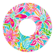 Peelz Preppy Flowers Patch FreeStyle Libre 3 Plus & Lingo  Patch Tape - Pump Peelz Patch Medical Tape White Smoke 12-Pack (Set of 12 Patches),4-Pack (Set of 4 Patches),1-Single (One Patch)