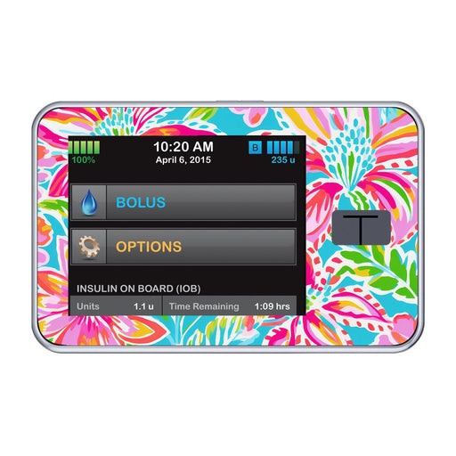Peelz Preppy Flowers for Tandem t:slim Peelz/Stickers Dark Slate Gray