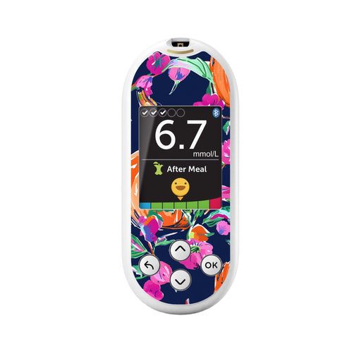 Peelz Preppy Pumpkin for OneTouch Verio Reflect Glucometer Peelz/Stickers White Smoke