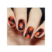 UberChic Beauty Pretty In Plaid-01 Stamping Plate Tan