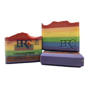 By Robin Creations Rainbow Pride Lemongrass Artisan Bar Soap Bar Soap White Smoke