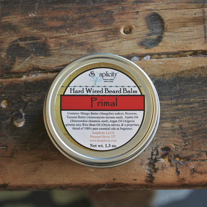 Soaplicity Primal Hard Wired Beard Balm Beard Balm Dim Gray