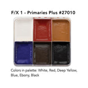 Graftobian Make-Up Company F-X Aire™ Alcohol Palettes Dark Slate Gray F/X 1 - Primaries Plus
