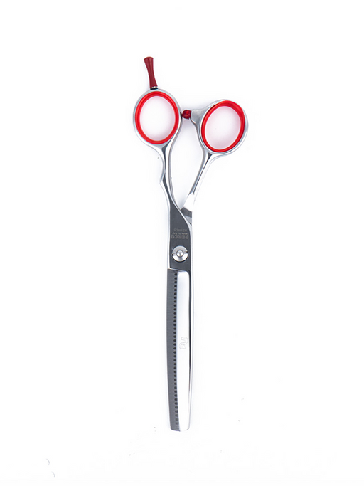 Vip Barber Supply Percu Pro Barber Cut Line Thinning Shear 6.5" Thinning Shear White Smoke