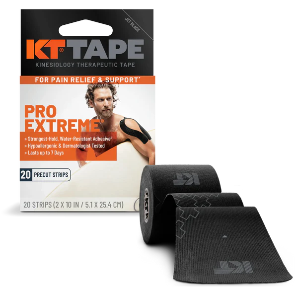 KT Tape KT Tape Pro Extreme Kinesiology Tape, Black (Case of 8 x 20-Count Boxes) Medical Tape & Bandages Black