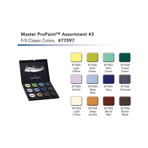 Graftobian Make-Up Company Master ProPaint™ Box 3, F-X Classic Colors Light Gray