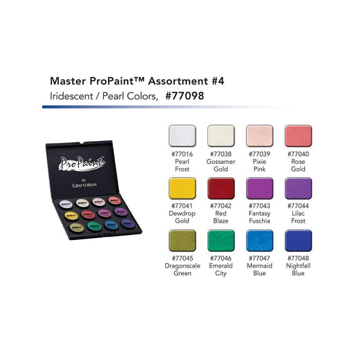 Graftobian Make-Up Company Master ProPaint™ Box 4, Iridescent-Pearl Colors Bisque